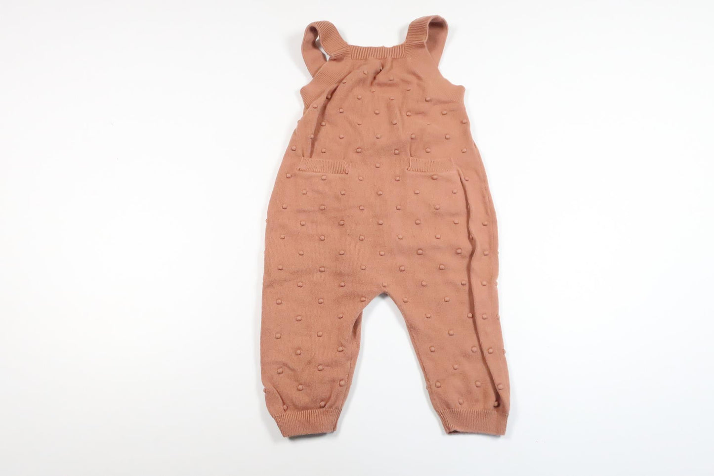 Knitted overalls with dots from H&M - Size 68 - Brown