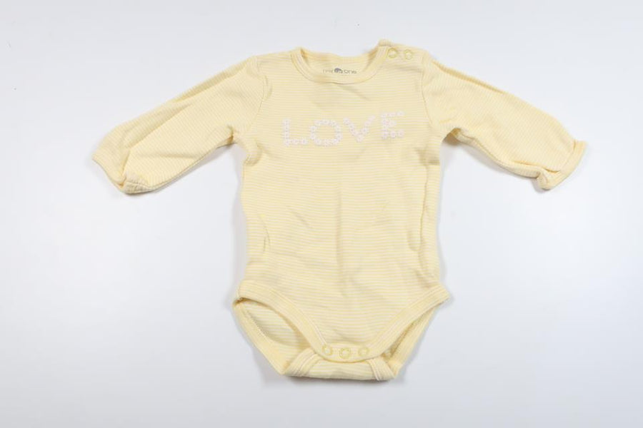 Striped bodysuit from Tiny One - Size 56 - Yellow