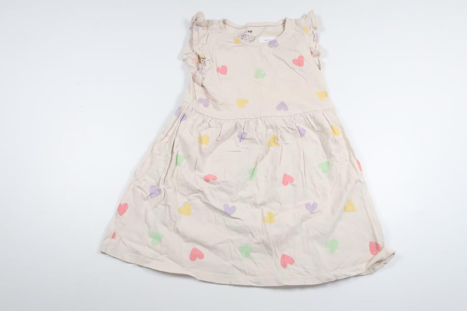 Kleid von H&MM - Größe 98/104 - Cremeweiß