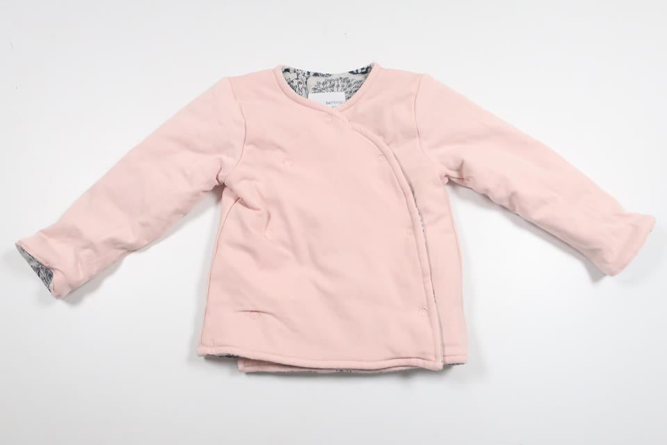 Lightly padded reversible cardigan from MeToo - Size 68 - Pink
