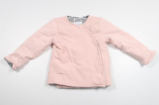 Lightly padded reversible cardigan from MeToo - Size 68 - Pink