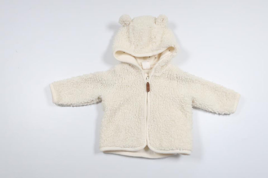 Kapuzenjacke im Stapel von H&M - Größe 56 - Cremeweiß