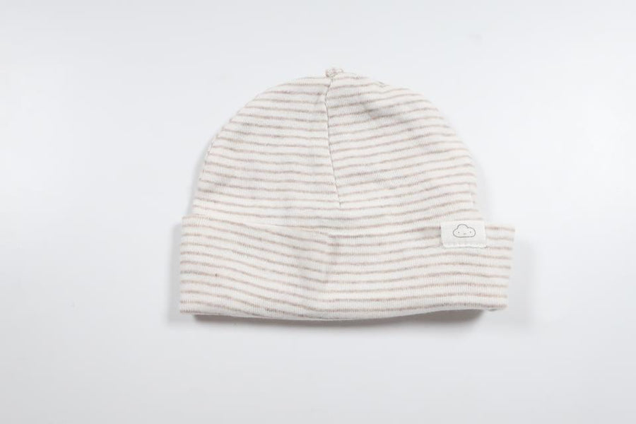 Gestreifter Hut von H&MM - Größe 50 - Beige