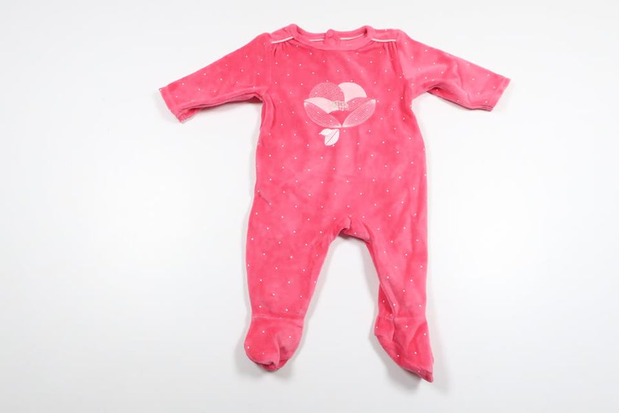 Fleece-Overall von Obaïbi – Größe 56/62 – Rosa