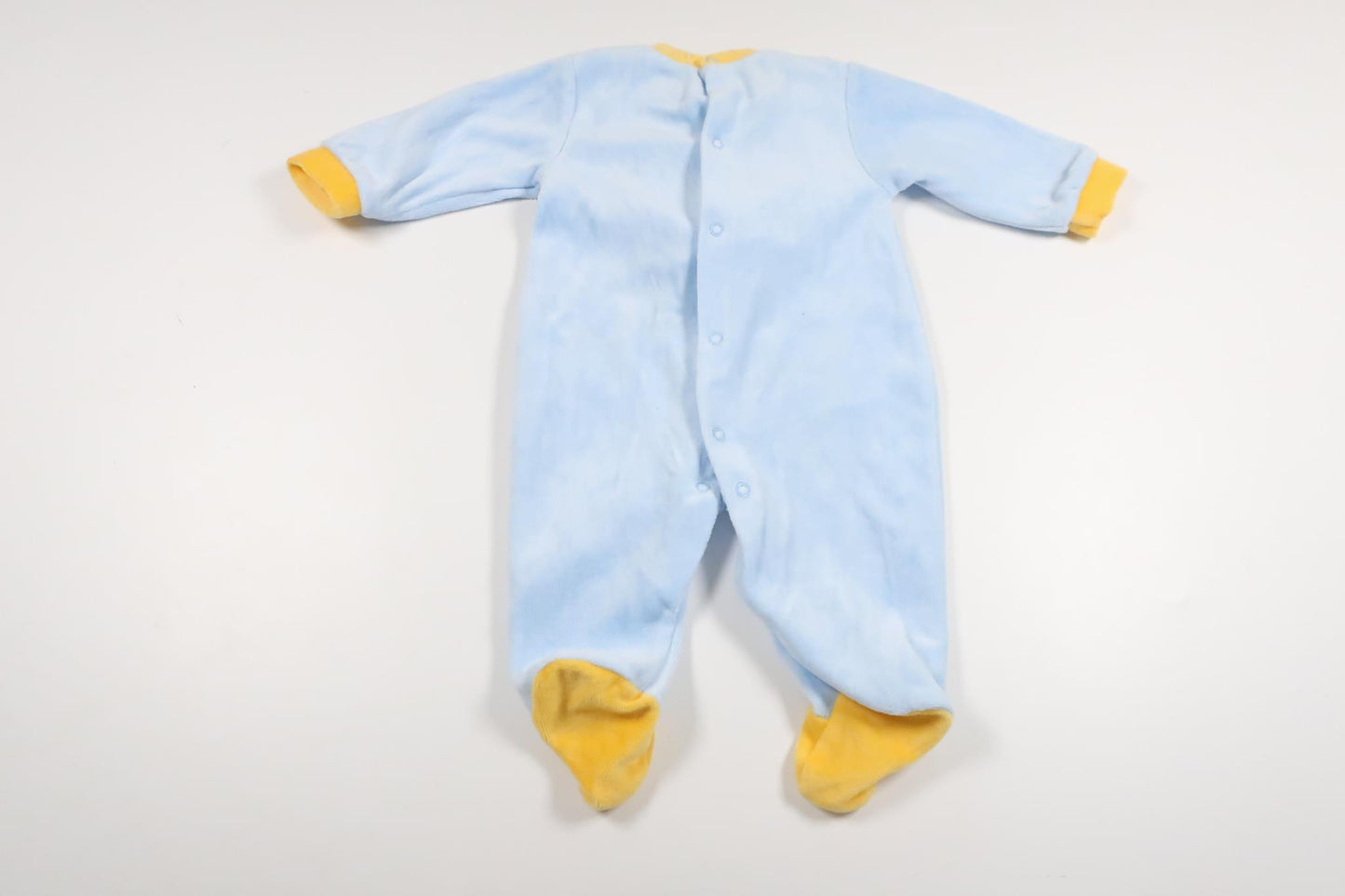 Jumpsuit/Overall in fleece with matching hat from Unknown - Size 68 - Blue