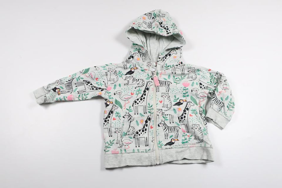 Hooded jacket from H&M - Size 74 - Grey