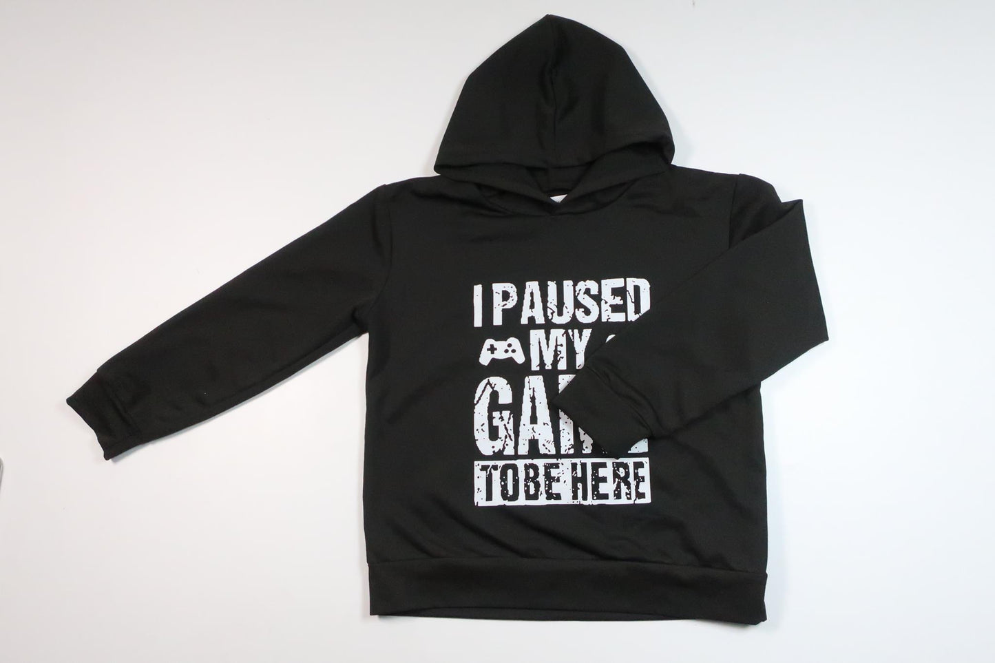 Hoodie mit Shepherd-Schriftzug – Größe 122/128 – Schwarz