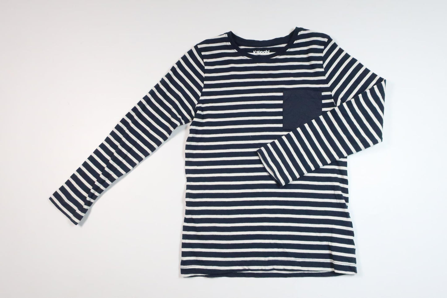 Gestreifter Pullover von Kappahl – Größe 122/128 – Marineblau