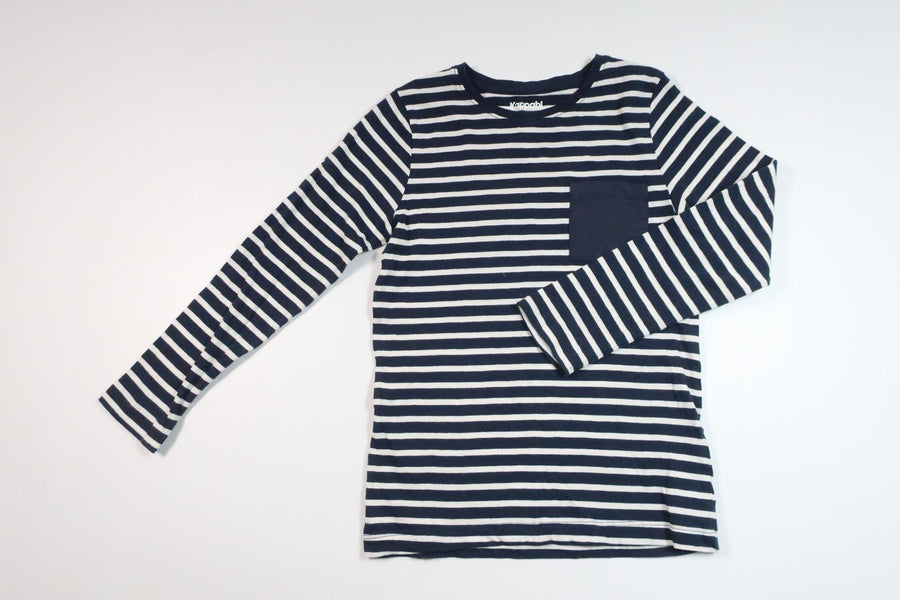 Gestreifter Pullover von Kappahl – Größe 122/128 – Marineblau