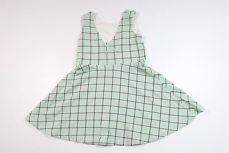 Checkered dress from Unknown - Size 92 - Green