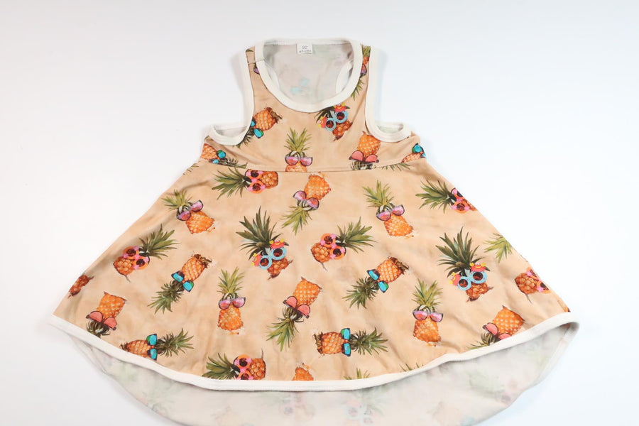Dress with pineapple from Unknown - Size 92 - Beige