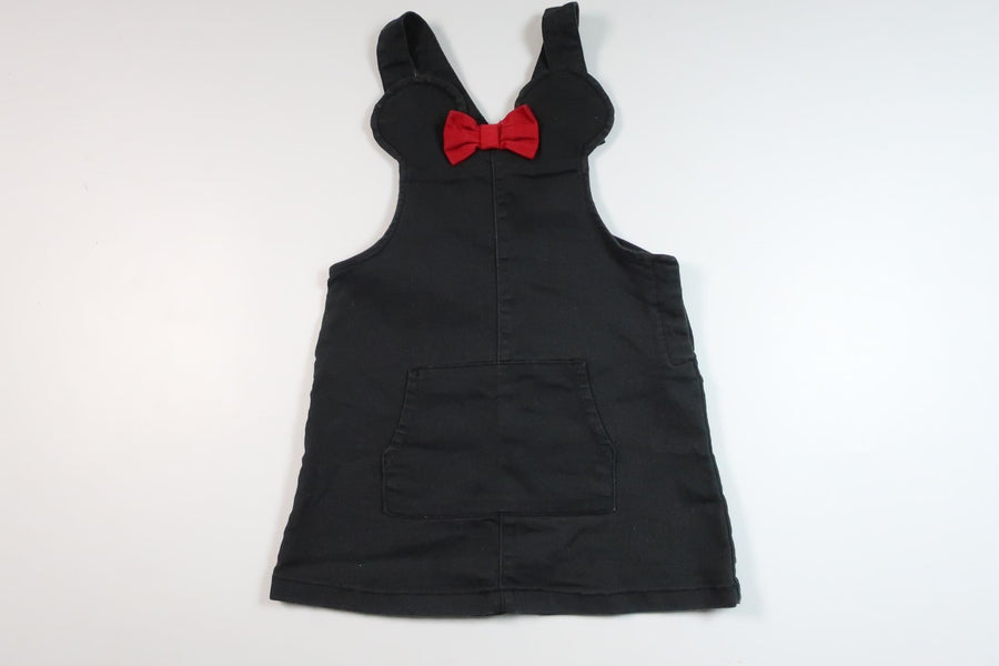 Suspender dress with Minnie from H&M - Size 92 - Black