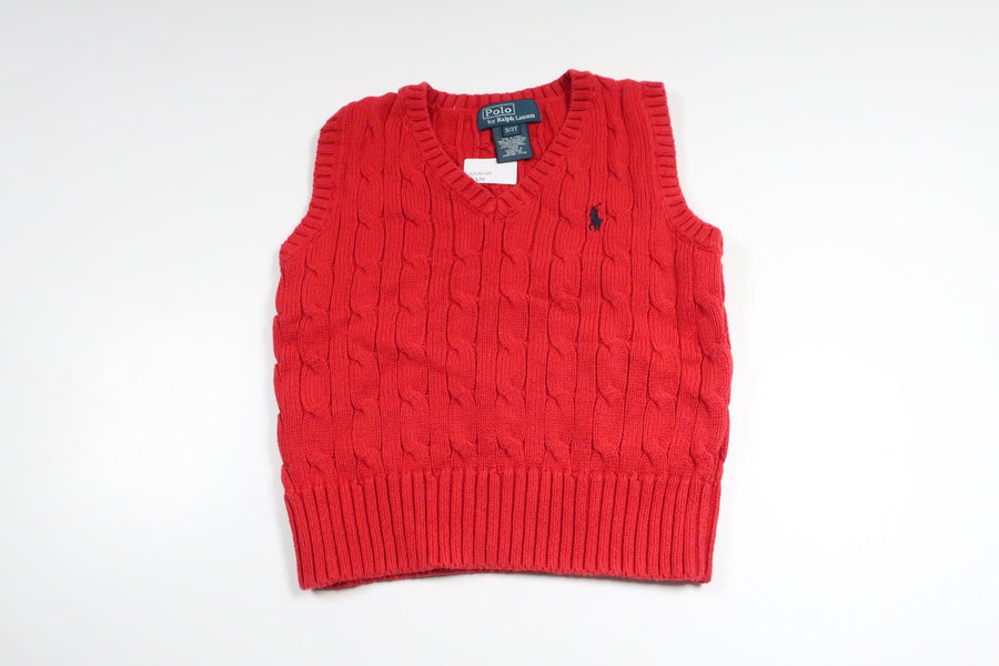 Strickweste von Ralph Lauren – Größe 98 – Rot