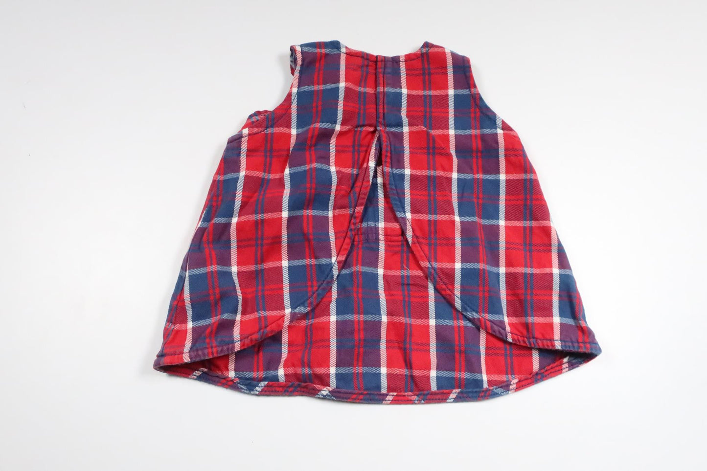 Checkered dress from Polarn o. Pyret - Size 68 - Red