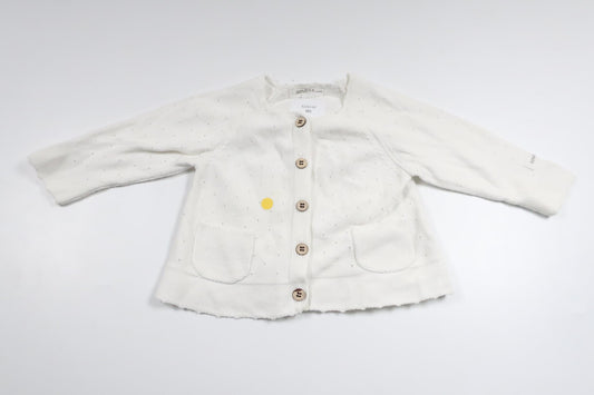 Strickjacke von Newbie – Größe 62 – Weiß