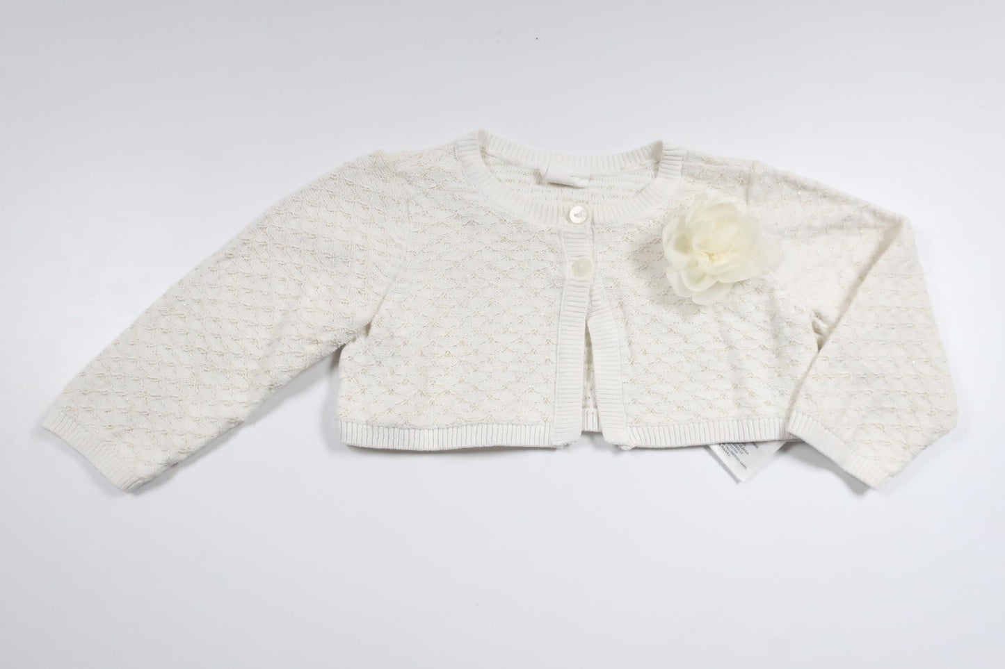 Glittery cardigan from H&amp;M - Size 68 - Off-white