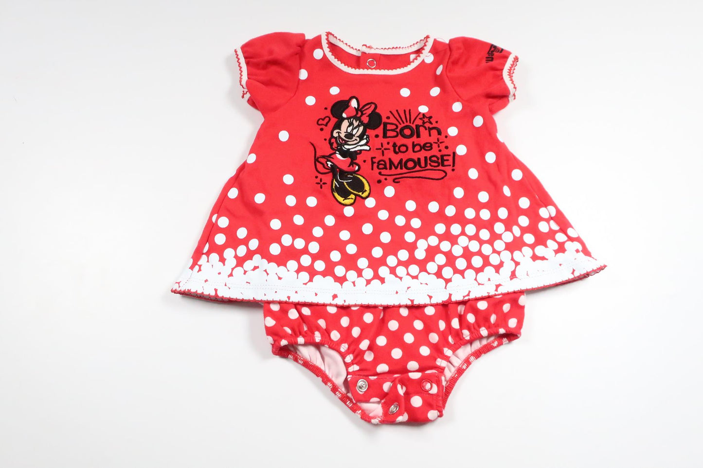 Dress with built-in body Minnie from Disney - Size 68 - Red