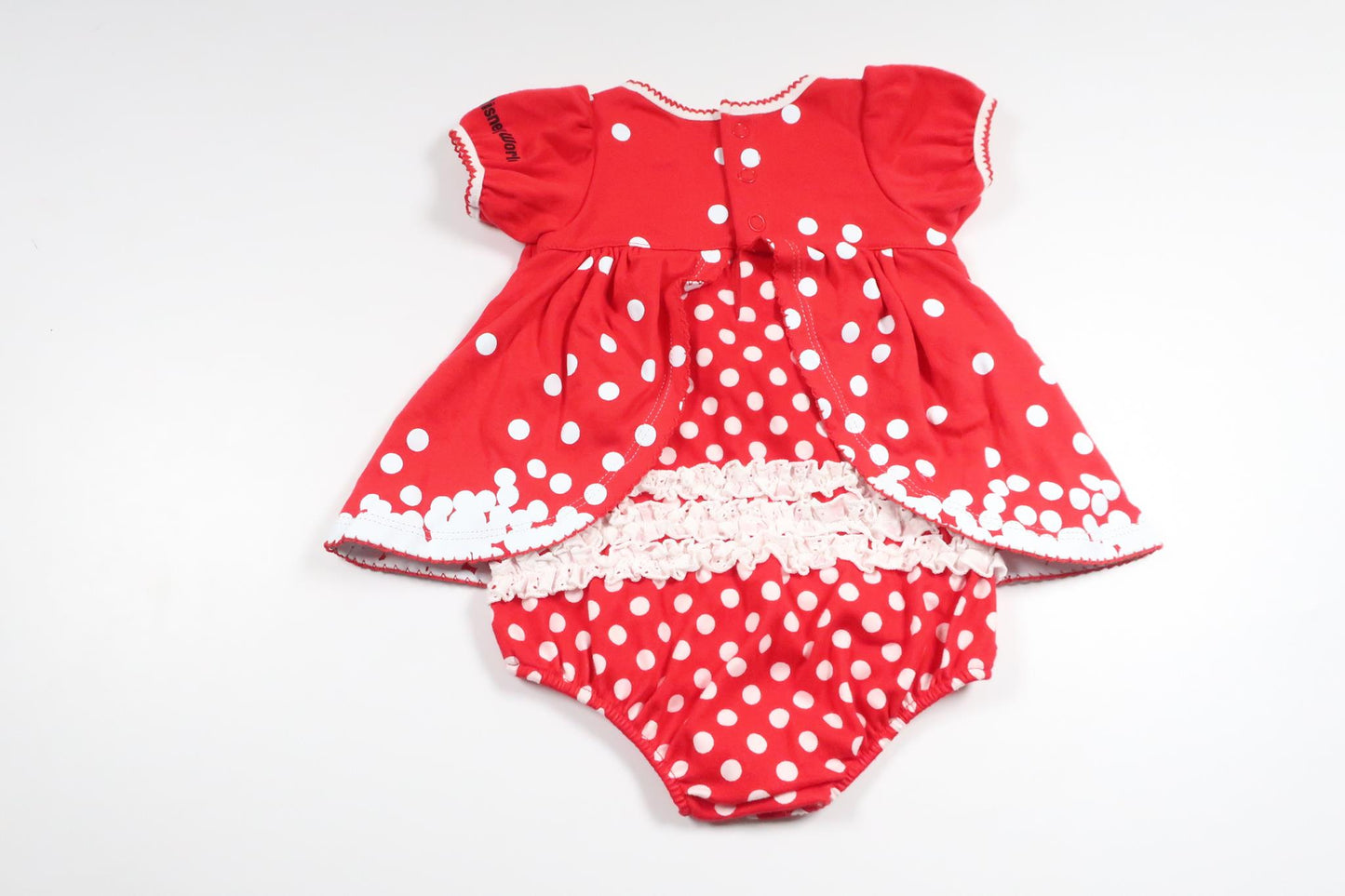 Dress with built-in body Minnie from Disney - Size 68 - Red