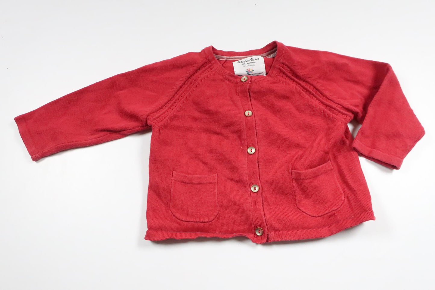 Knitted cardigan from Zara - Size 62/68 - Red