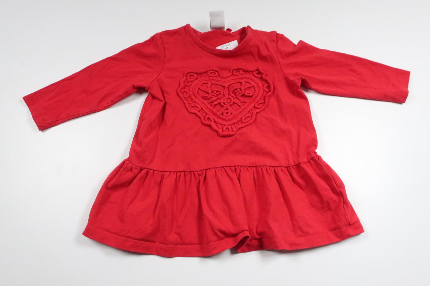 Dress with heart from Lindex - Size 74 - Red