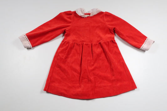 Fleece dress from Unknown - Size 80 - Red