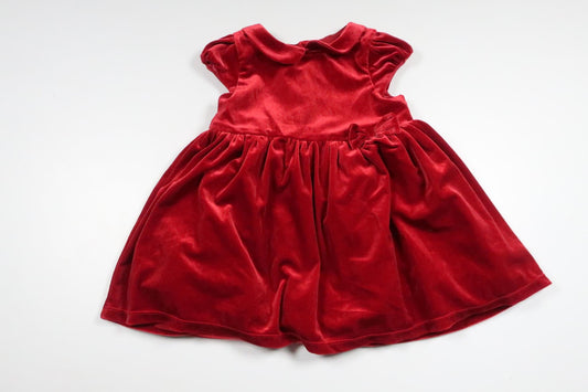 Velour party dress from H&M - Size 86 - Red