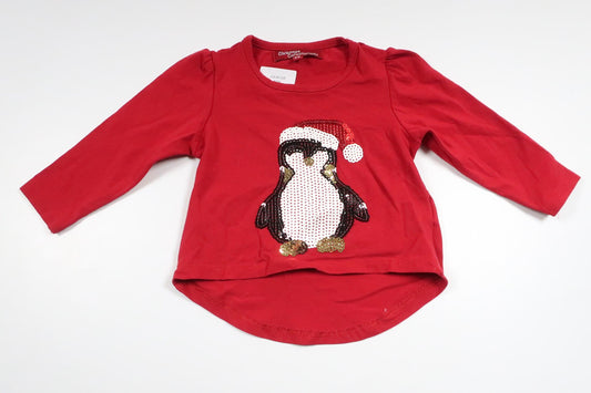 Sweater with Christmas motif from Skill - Size 68 - Red