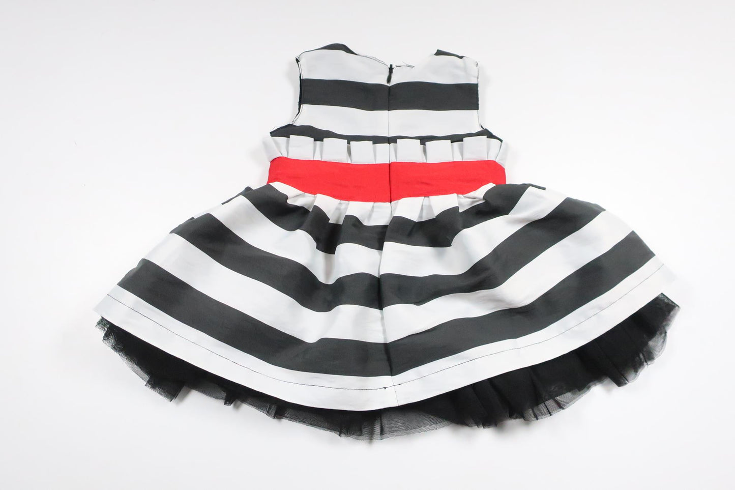 Striped party dress from Kappahl - Size 74 - White