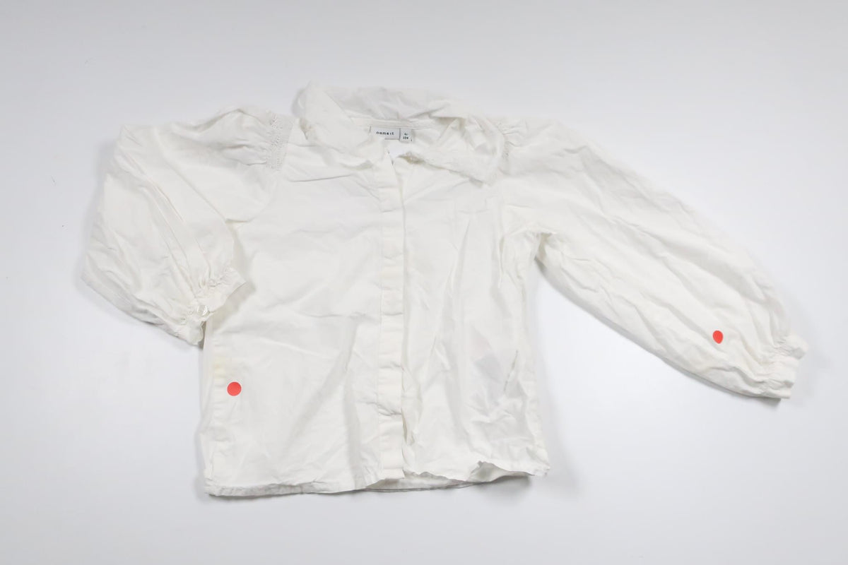 Blouse with collar from Name It - Size 104 - White