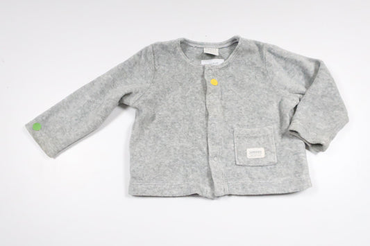 Fleece cardigan from Lindex - Size 68 - Grey