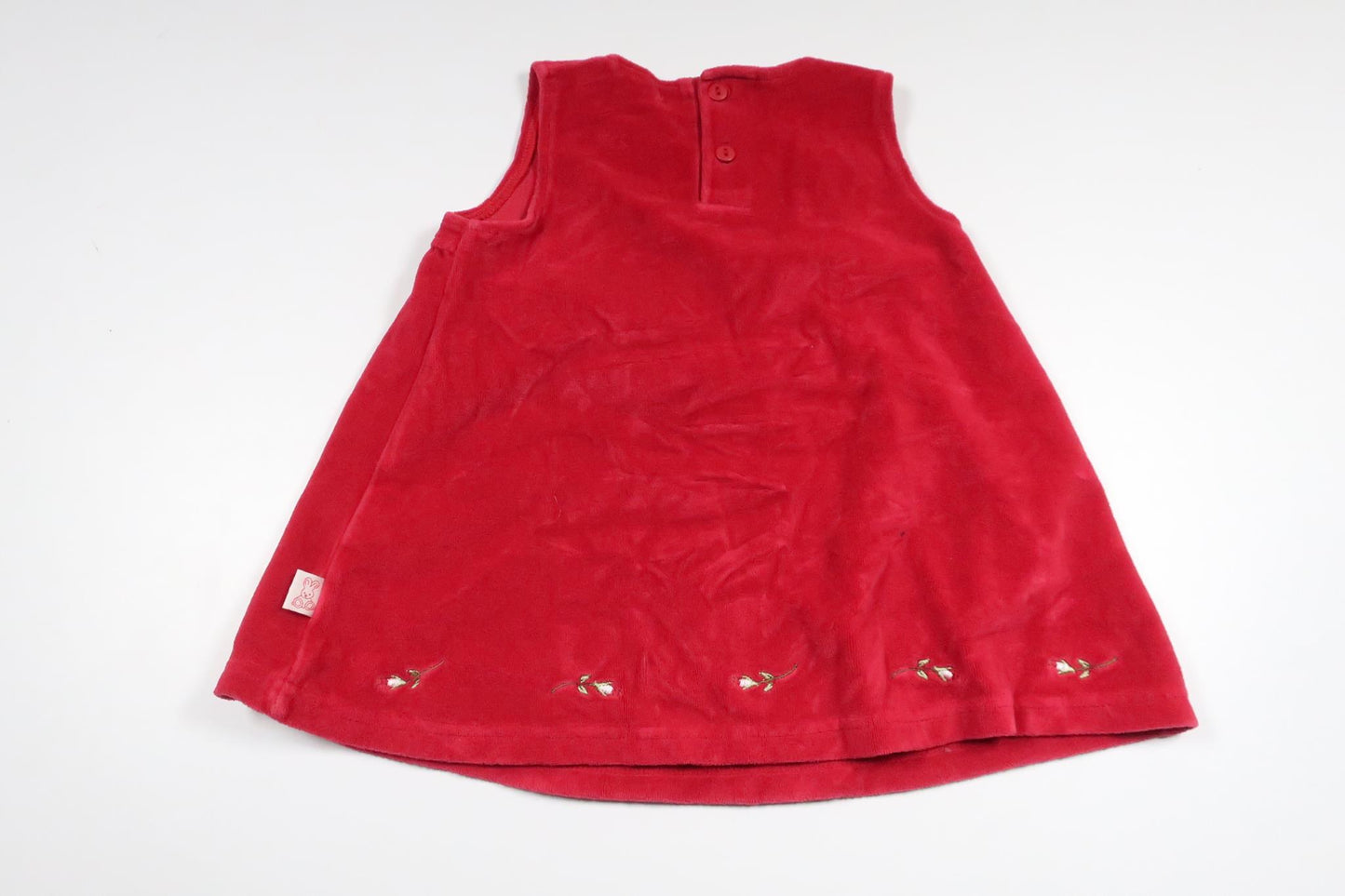 Fleece dress from My Wear Baby - Size 74/80 - Red