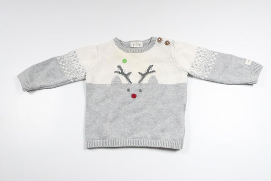 Strickpullover von Newbie – Größe 62 – Grau