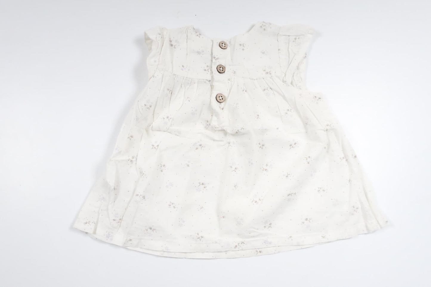 Geblümte Tunika von Newbie – Größe 62 – Weiß