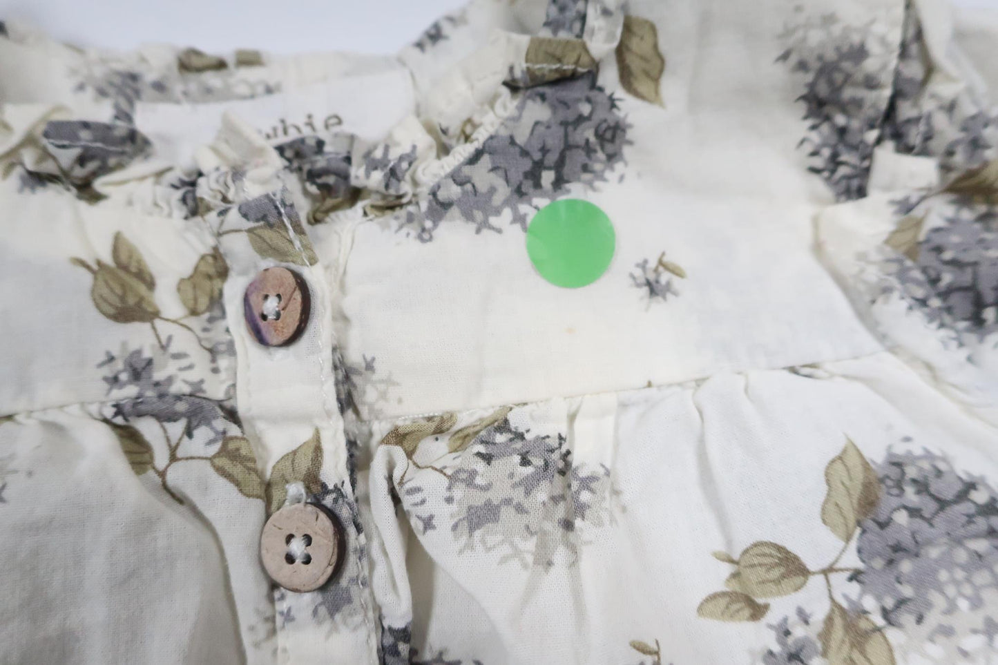 Geblümte Tunika von Newbie – Größe 68 – Cremeweiß