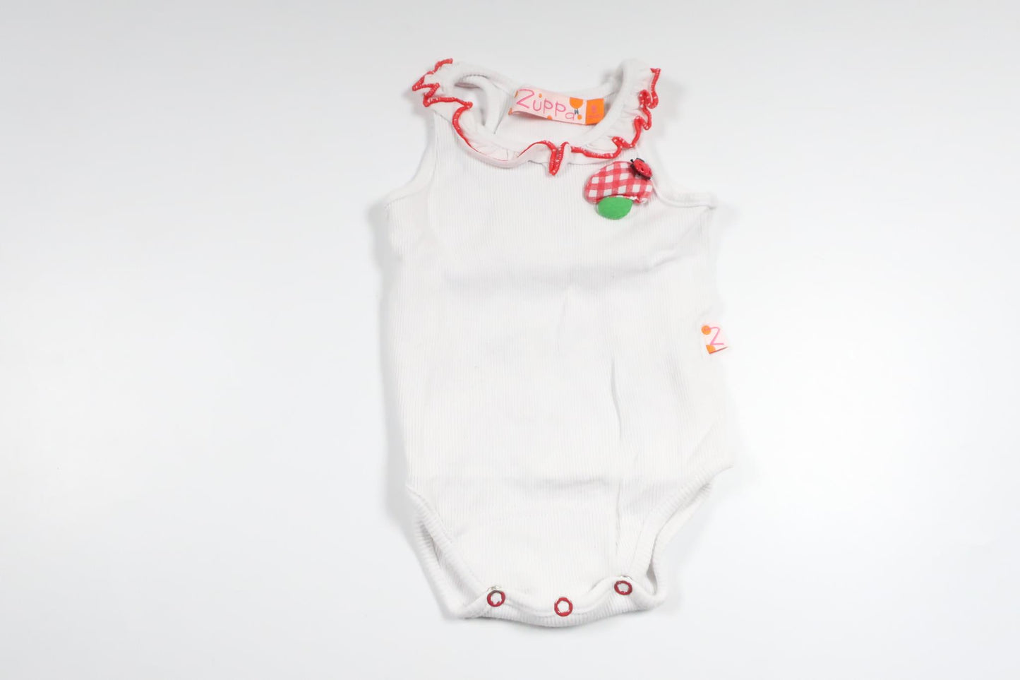 Leinenbody von Zippa – Größe 62 – Weiß