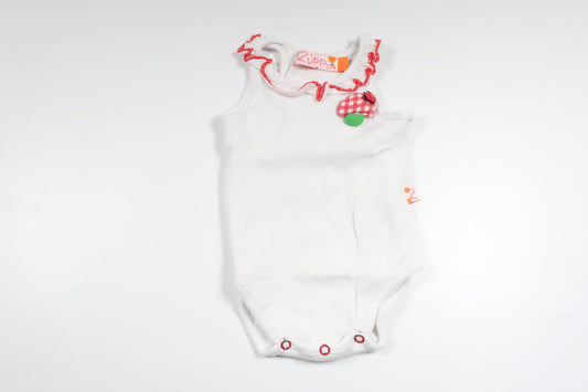 Leinenbody von Zippa – Größe 62 – Weiß