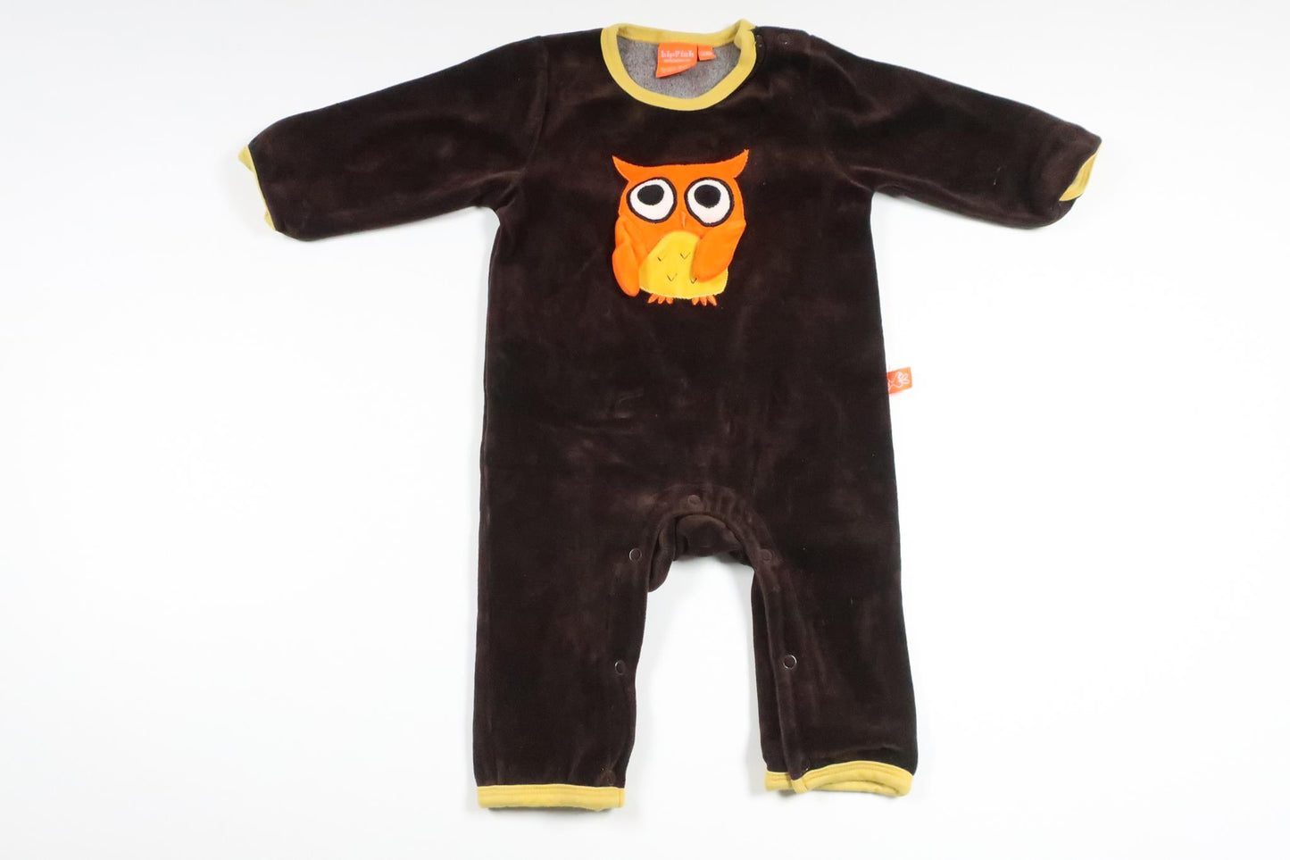 Fleece-Pyjama von Lipfish – Größe 62/68 – Braun