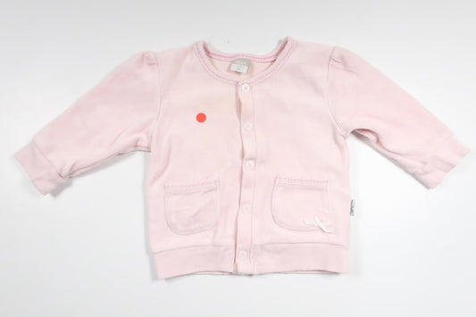 Fleece-Strickjacke von Name It – Größe 62 – Rosa