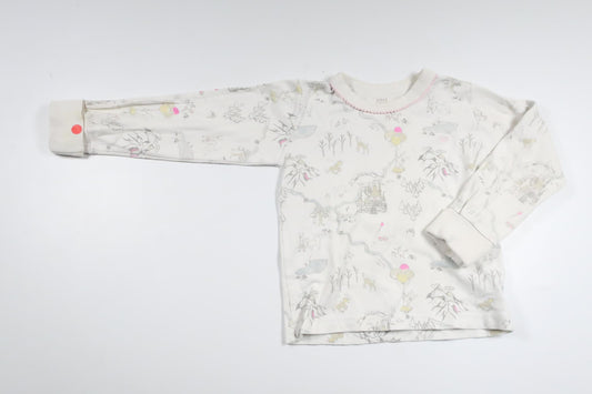 Pyjamapullover von Livly – Größe 86 – Weiß