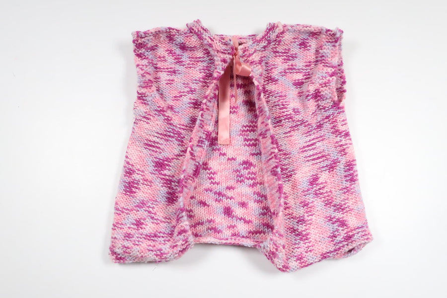 Strickweste von unbekannter Marke – Größe 86/92 – Rosa