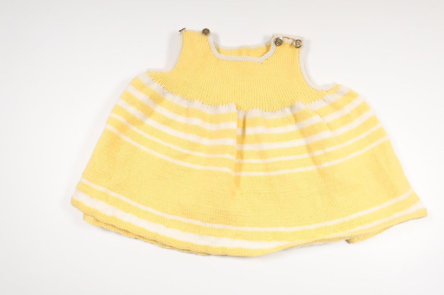 Hand-knitted oversized tunic from Unknown - Size 98 - Yellow