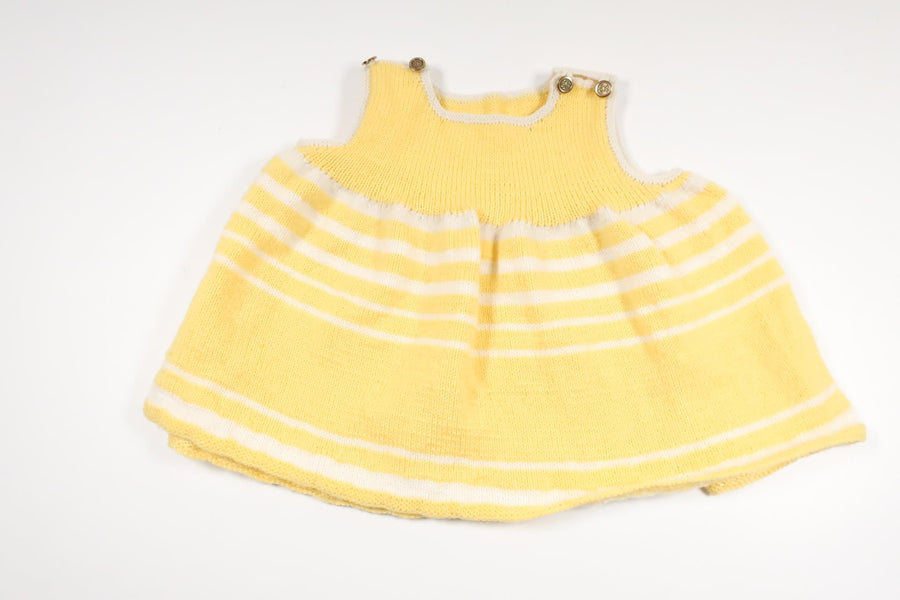 Hand-knitted oversized tunic from Unknown - Size 98 - Yellow