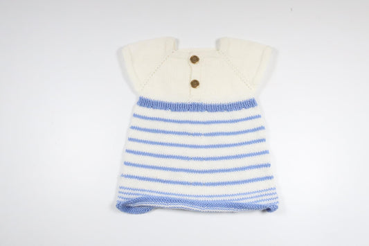 Hand-knitted dress from Unknown - Size 86/92 - White