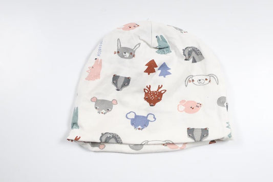 Hut mit Tiermotiv von Lindex – Größe 38/40 – Weiß