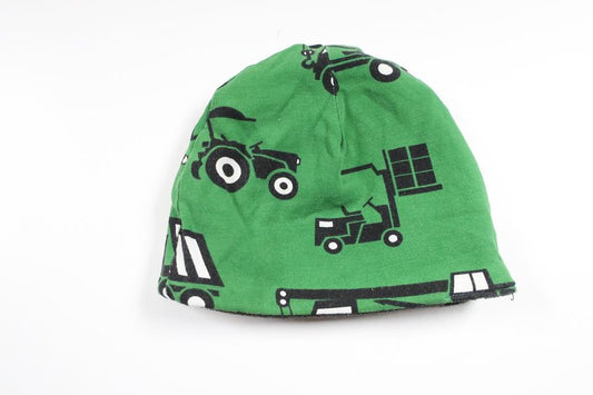 Fleecegefütterte Mütze von unbekannter Marke – Größe 50/56 – Grün