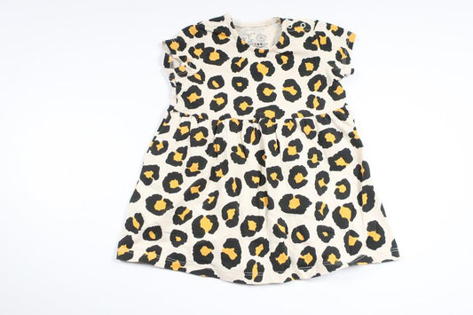 Leopardenkleid von Lindex – Größe 68 – Beige