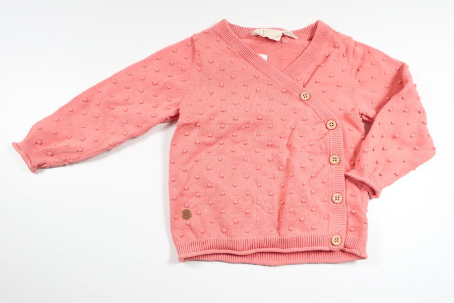 Polka dot knitted sweater from Lupilu - Size 74/80 - Pink
