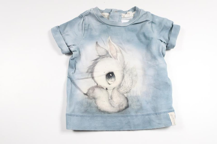 T-Shirt von H&MM x Mrs Mighetto – Größe 62 – Blau