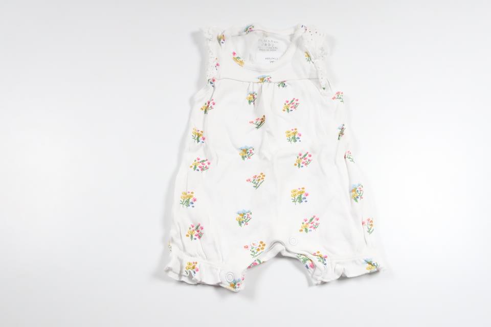 Geblümter Jumpsuit von Primark – Größe 50/56 – Weiß