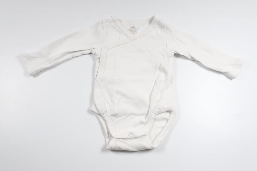 Wickelbody von H&MM - Größe 56 - Weiß